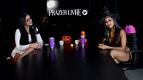 wanna hear how this sheer red halloween fairy couple dives into exhibitionist swinging spots for wild group sex?