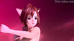 Meiko's Full Nude Cat Costume Mod