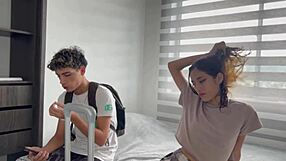 What if hot stepsibs share a hotel room?