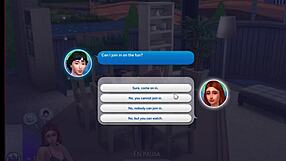 sexy redhead newlywed cheats hard in sims 4 romp