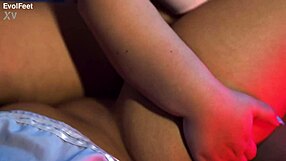 naughty bbw worships feet licks pussy and scissors deep