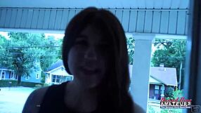 emma's footjob strokes cock while dildo plunges her wet pussy