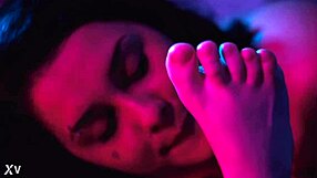 Latina acidalys first bisexual foot worship licks toes sucks feet muff dives pussy in femdom fetish