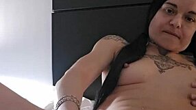 emy angel gropes herself rubbing hard on her toy desperately