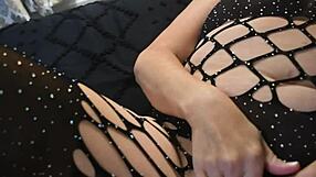 Ali allure's big wet pussy lips drip modeling ripped clothes for new lover mature slut fuck