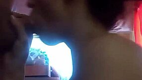 big cock daddy face fucks petite milf's tight throat after ass eating