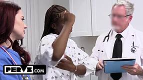 oh man black babe amari anne gets horny doc and nurse pounding her deep