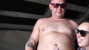 Stepsis gropes pussy stroking dick to huge cumshot