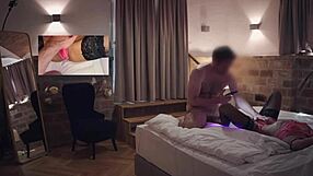 the stunning model annabella blue teases with her juicy pussy lips and natural tits before passionate missionary pounding and explosive cum in mouth