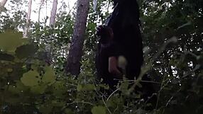 I Face-Fuck Stepsister's Mouth in Woods Hiding from Boyfriend!