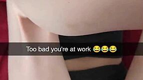 Richelle Rose cheats with neighbor's huge cock on Snapchat while husband works