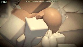 Snow Bunny Worships Cum Covered Tattoo Cock