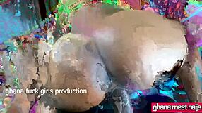 A young ebony teen with a super juicy pussy gets bent over examined then fucked hard by a monster black cock.