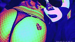 This kinky housewife loves getting her tight asshole licked and sucked by eager tongues in latex heels.