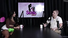 Actor flops small dick but Sheer Red craves reverse gangbang thrills