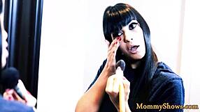 Curvy big-tits stepmom seduces teen into steamy tribbing