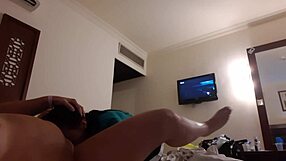 brushed my girlfriend's mouth deep in hotel... lesbian lick illusion