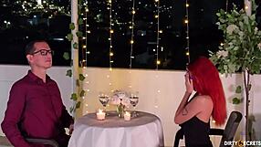 stepdad's fiancee bends over in wedding dress for my raw doggystyle pounding!