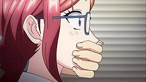 Busty Hentai Babe Deepthroats Colleague's Cock for Facial Cumshot Shachiku Cinderella Episode 2