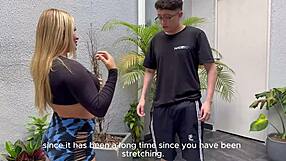 nerd boy, ready for milf neighbor karen sleent's outdoor fuck turning into cum-filled mouths?