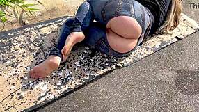 street beggar takes bareback anal cash then shits on bbc outdoor