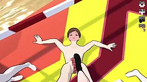 Hentai Slave Sub Mail Endures Cfnm Ball Kicking Game Scene