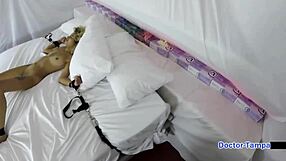 Dr Tampa face fucks Kalani Luana backstage in handcuffs