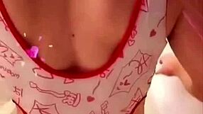 Kinky Maid Flashes Huge Ass and Pierced Nipples in Cage Buttplug Bath Tease