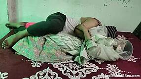 Skinny indian wife fucked hard shaved pussy