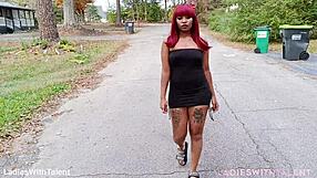 Pretty Impala's Sexy Outdoor Dress Tease Turns Into Wild Exposure