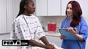 oh man black babe amari anne gets horny doc and nurse pounding her deep