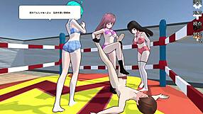 Hentai Slave Sub Mail Endures Cfnm Ball Kicking Game Scene