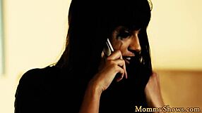 Curvy big-tits stepmom seduces teen into steamy tribbing