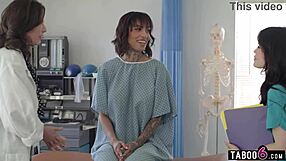 black milf ass fisted deep by doctor and latina nurse