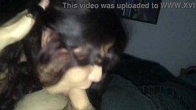 Hermanastra craves big cock deep in her mouth sucking wildly non-stop!