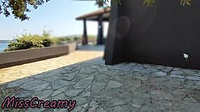 misscreamy flashes dick to teacher caught nude beach blowjob handjob cum in mouth