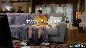 stepson's eyes locked on dee williams' hot blonde milf pussy up close