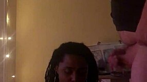 i love this homemade ebony girl's sloppy amateur blowjob skills