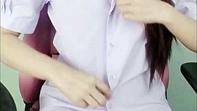 wanna see high school girl spread shaved pussy stuffing huge dildo deep inside her big wet cunt?