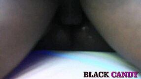 guy kneels between her thighs sucking her swollen pussy lips to explosive squirting orgasm