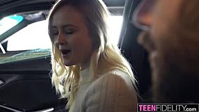 Natalia Queen Rides Cowgirl for Creampie Escape from Traffic Ticket