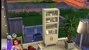 sexy redhead newlywed cheats hard in sims 4 romp