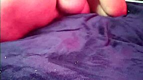 hot chubby white girl with big tits masturbates her fat pussy solo