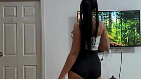 do you see this yoga slut getting fucked mid-stretch loving every second of it?