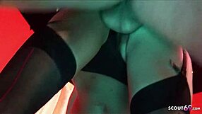 Three Sexy Milfs Ignite Bareback Anal Orgy in Strip Club