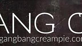 Blonde Laura Bentley LOVES DOGGIE CREAMPIES in juicy GANGBANG pounding!