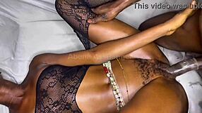 brazilian teen rides big black cock doggystyle missionary creampie on sofa