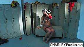 Charley Chase Teases in Lucha Libre Foot Fetish Solo Play