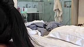 kalena mitrak's tanned big ass tempts naughty neighbor fan