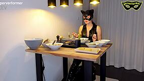 bdsm femdom goddess boots heels cage punishes bound slave brutally